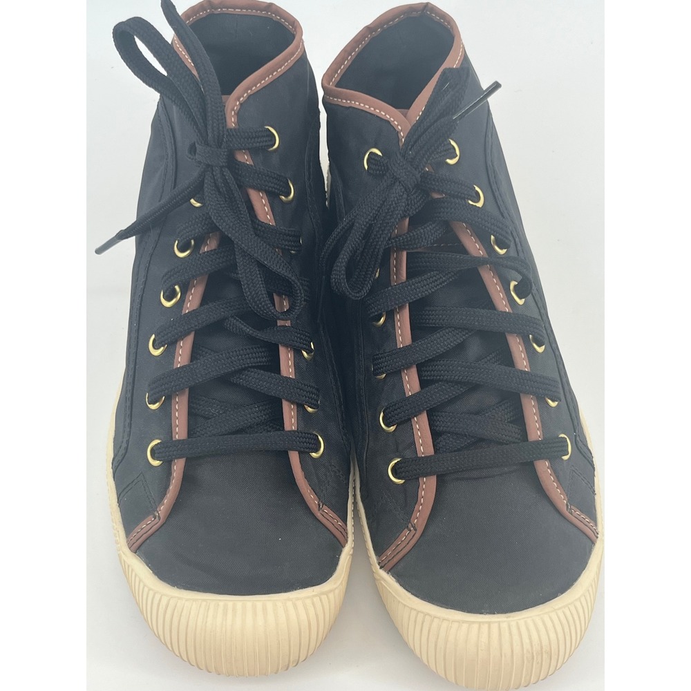 Palladium High Top Canvas Sneakers Lace Up Casual Shoes Black Women's 9